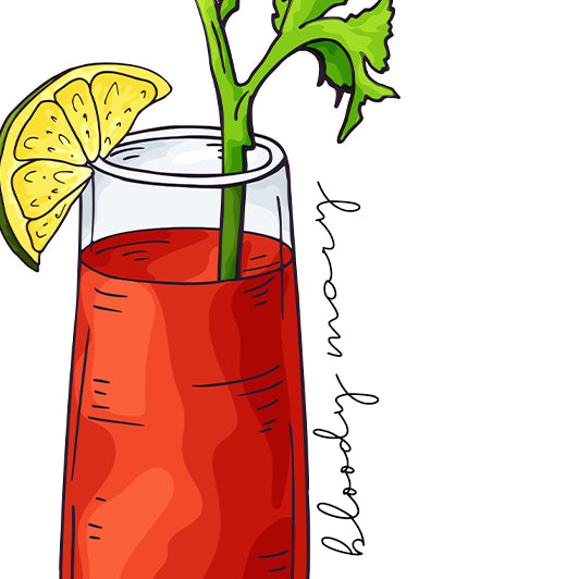 Bloody Mary Cocktail Bar Man Cave Print