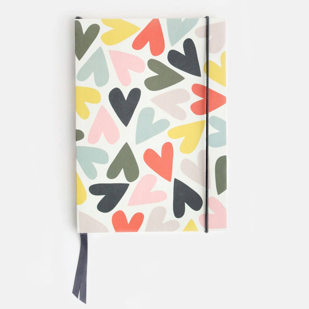 Multi Hearts A5 Notebook