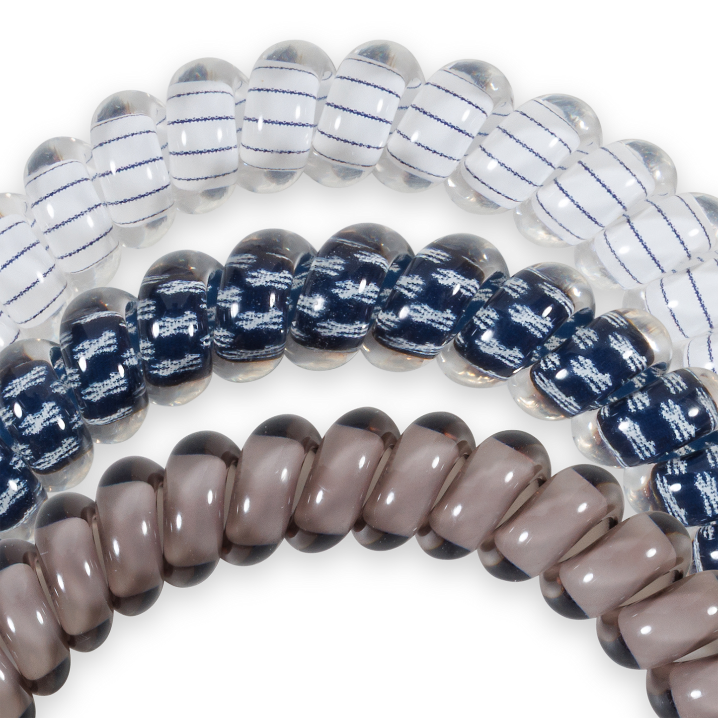 Spiral Hair Coils | Small | New York Yankees Hair Ties