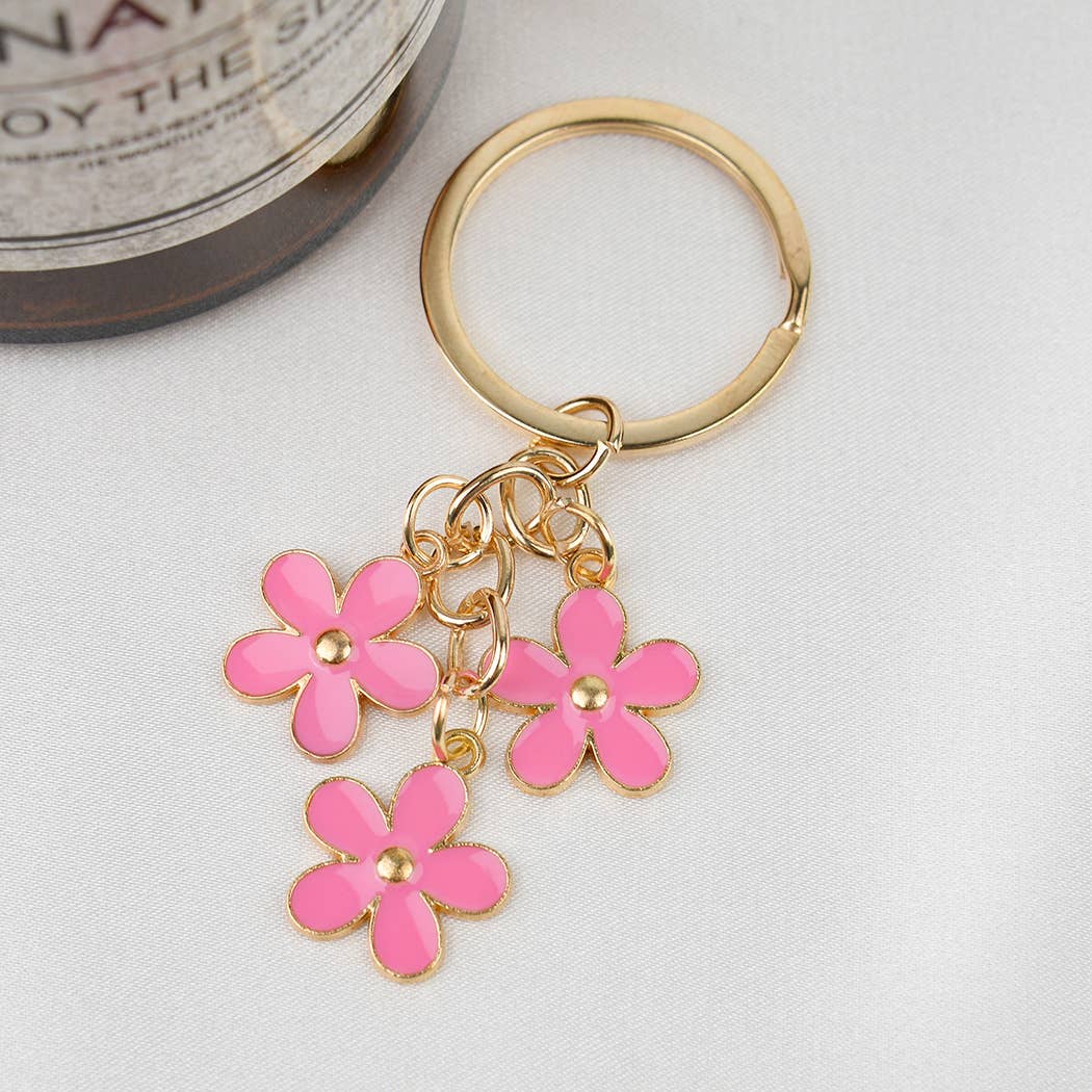 Summer Flowers Keychain