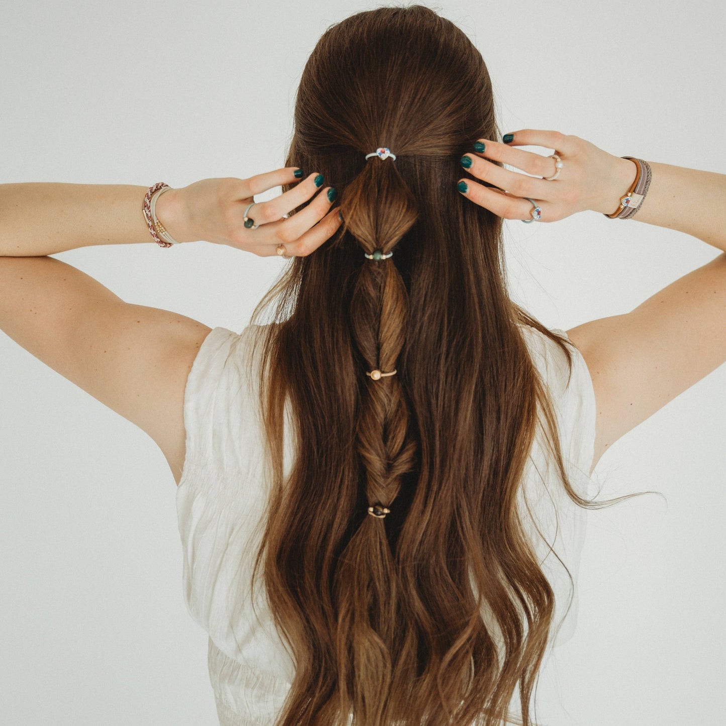 Terra Earth Tones Hair Tie Rings