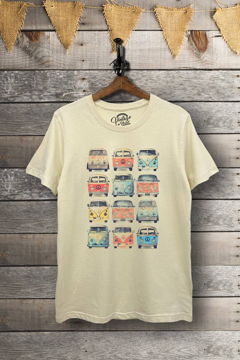 VPT222-V1954 - VW CLASSIC STATION WAGONS GRAPHIC T-SHIRT