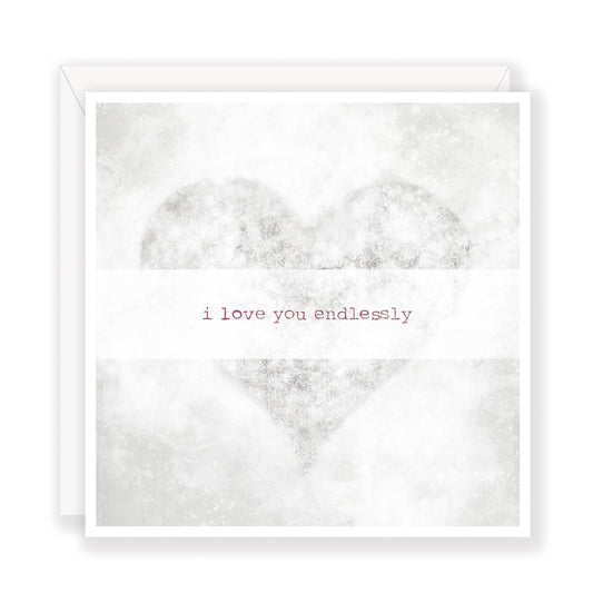 'I Love You Endlessly' greeting card