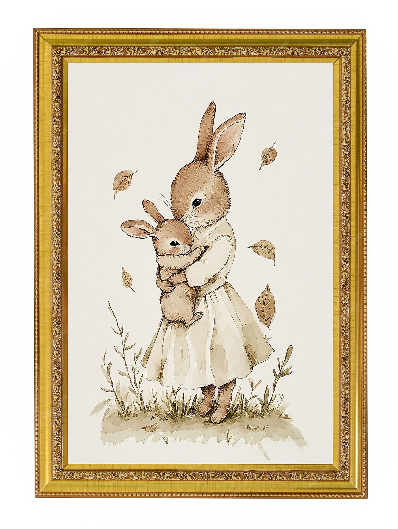 Momma Bunny Hug Digital Print