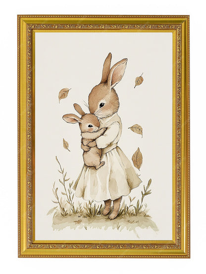 Momma Bunny Hug Digital Print