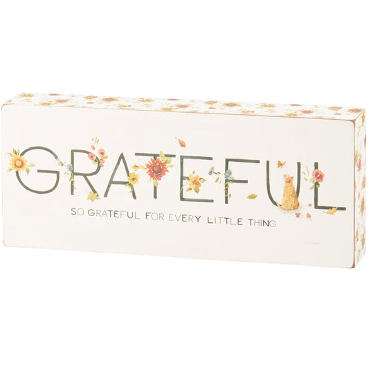 Grateful Block Sign