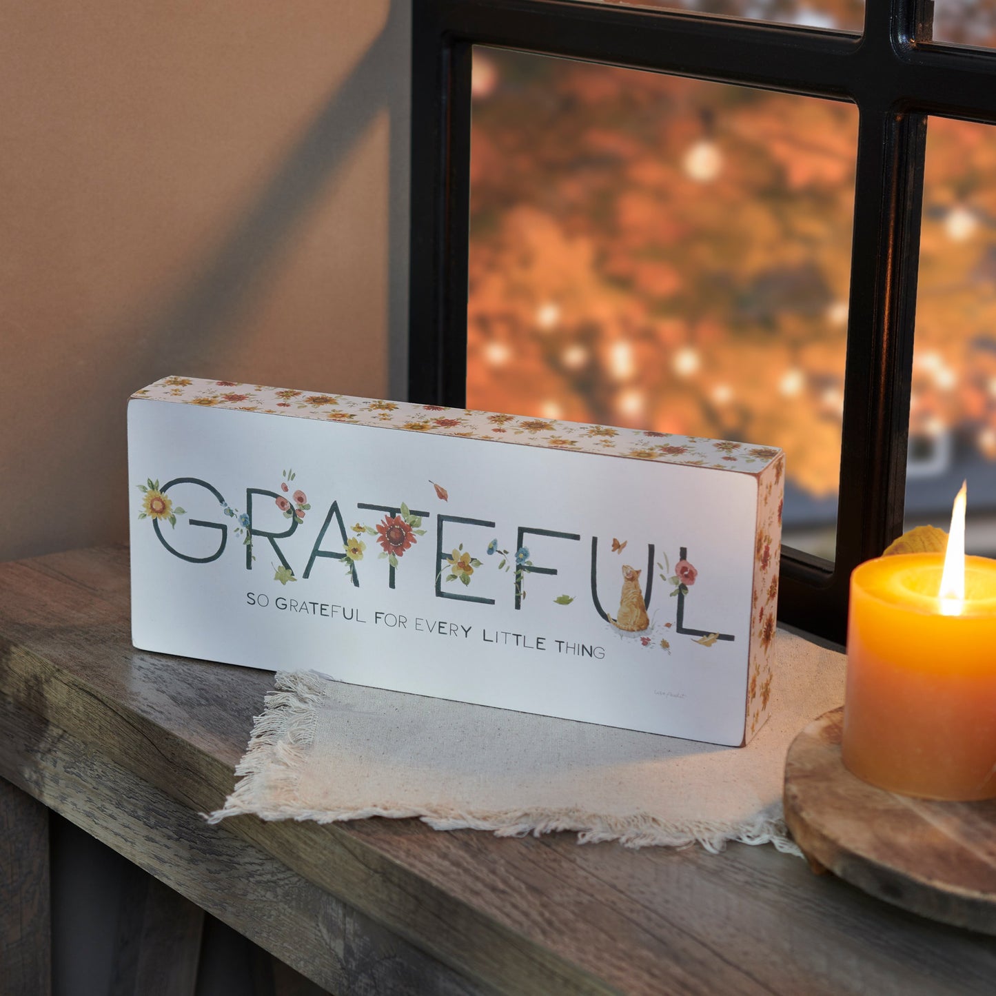 Grateful Block Sign