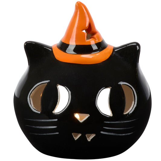 Black Cat Tealight Holder