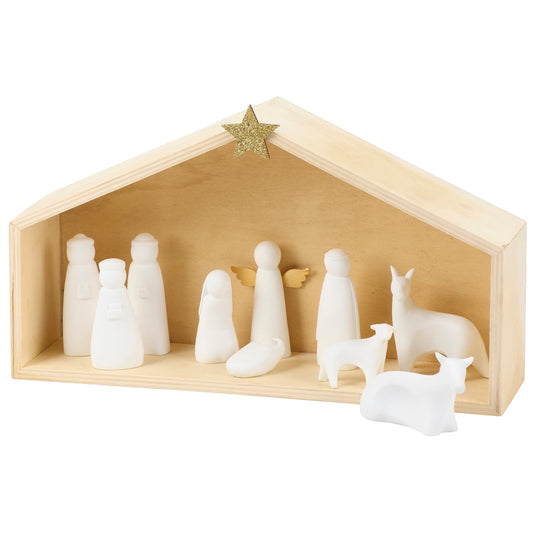 Stoneware Nativity