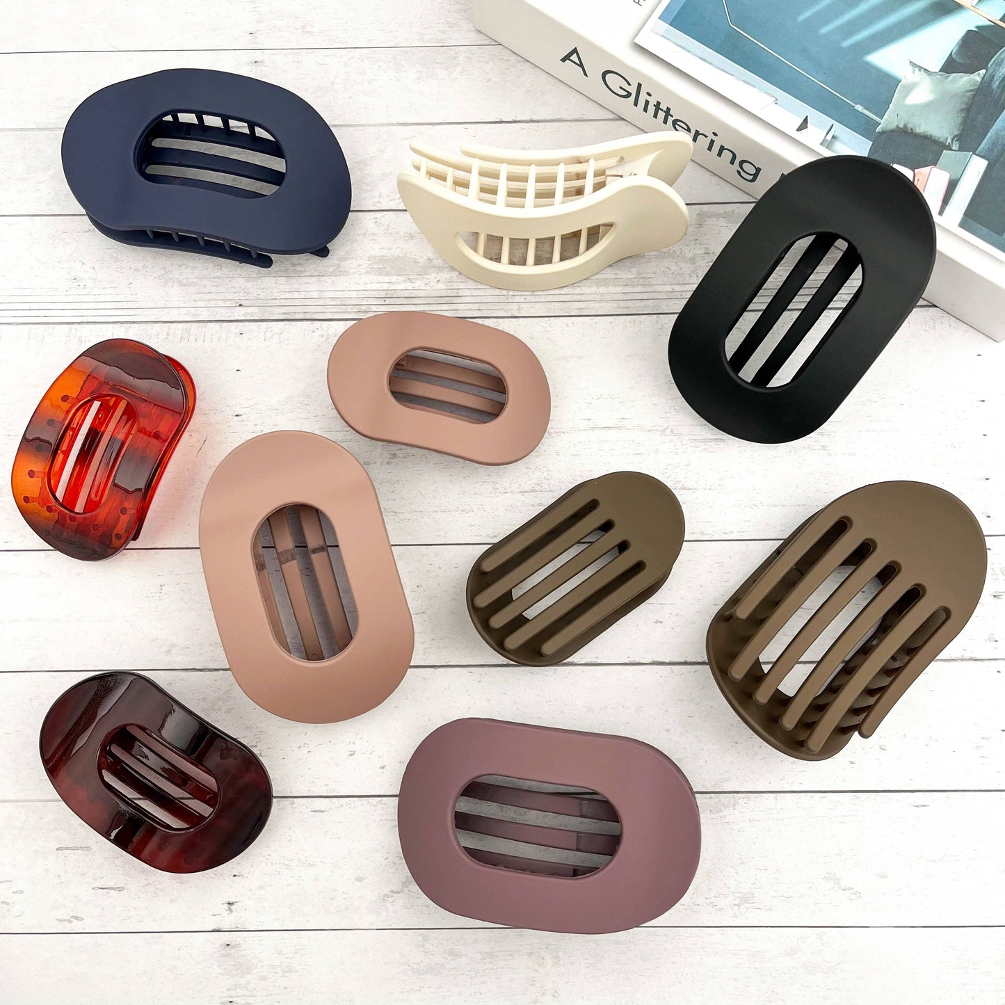 Flat Oval Hair Clip