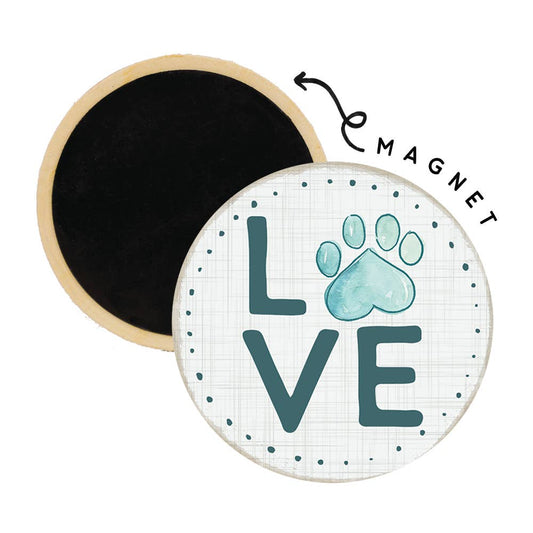 Love Paw - Round Magnets