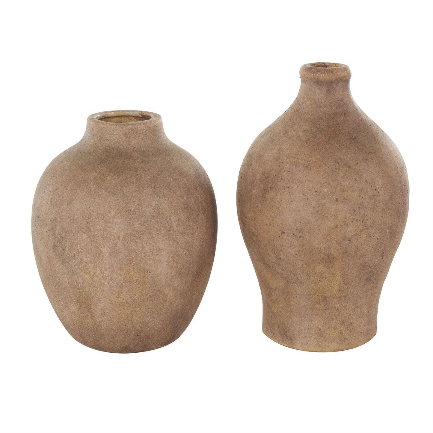Ceramic Vase w/Antiqued Copper Finish - S/2 in 2 options