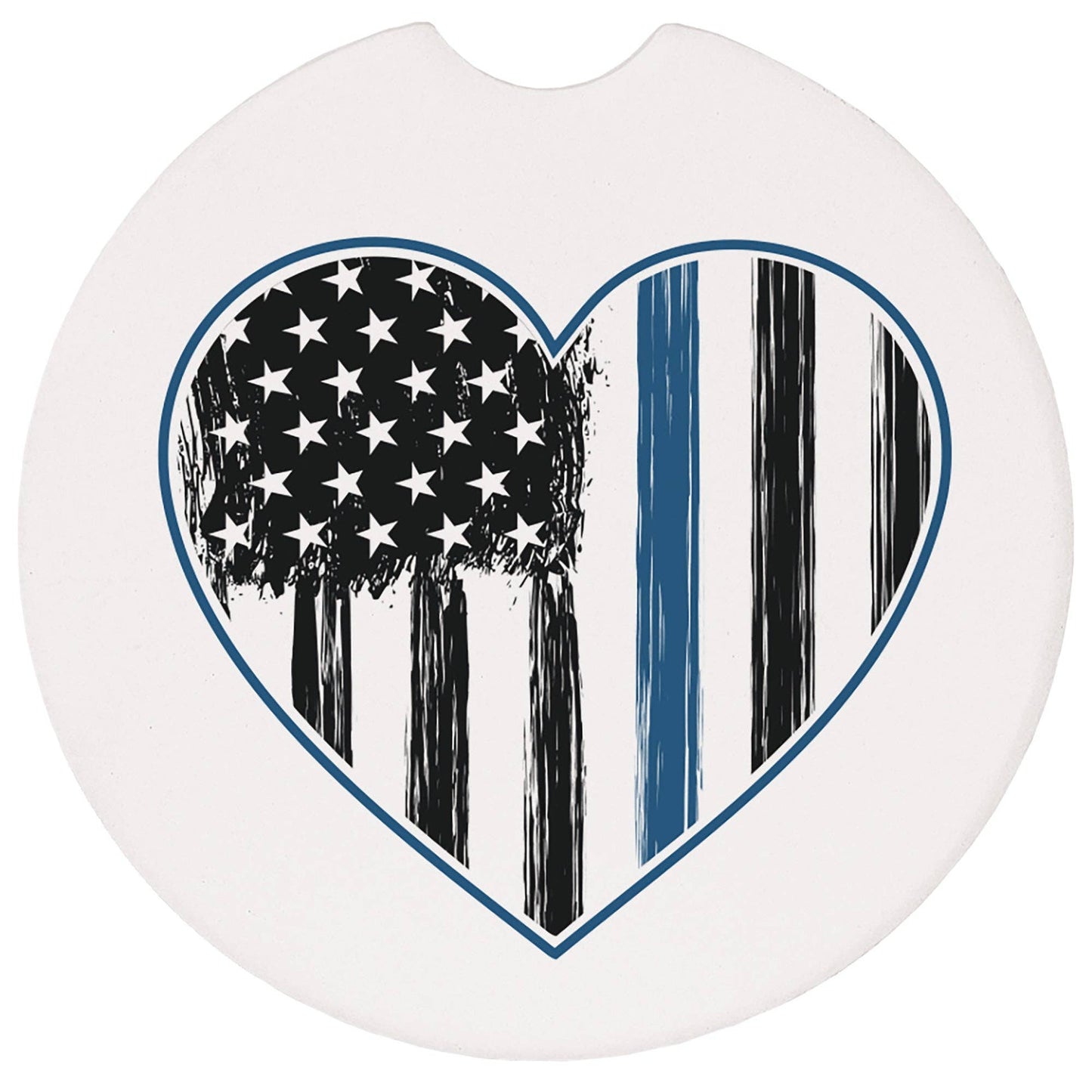 Police Heart - Car Coasters