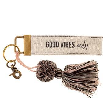 Canvas Tassel Key Chain