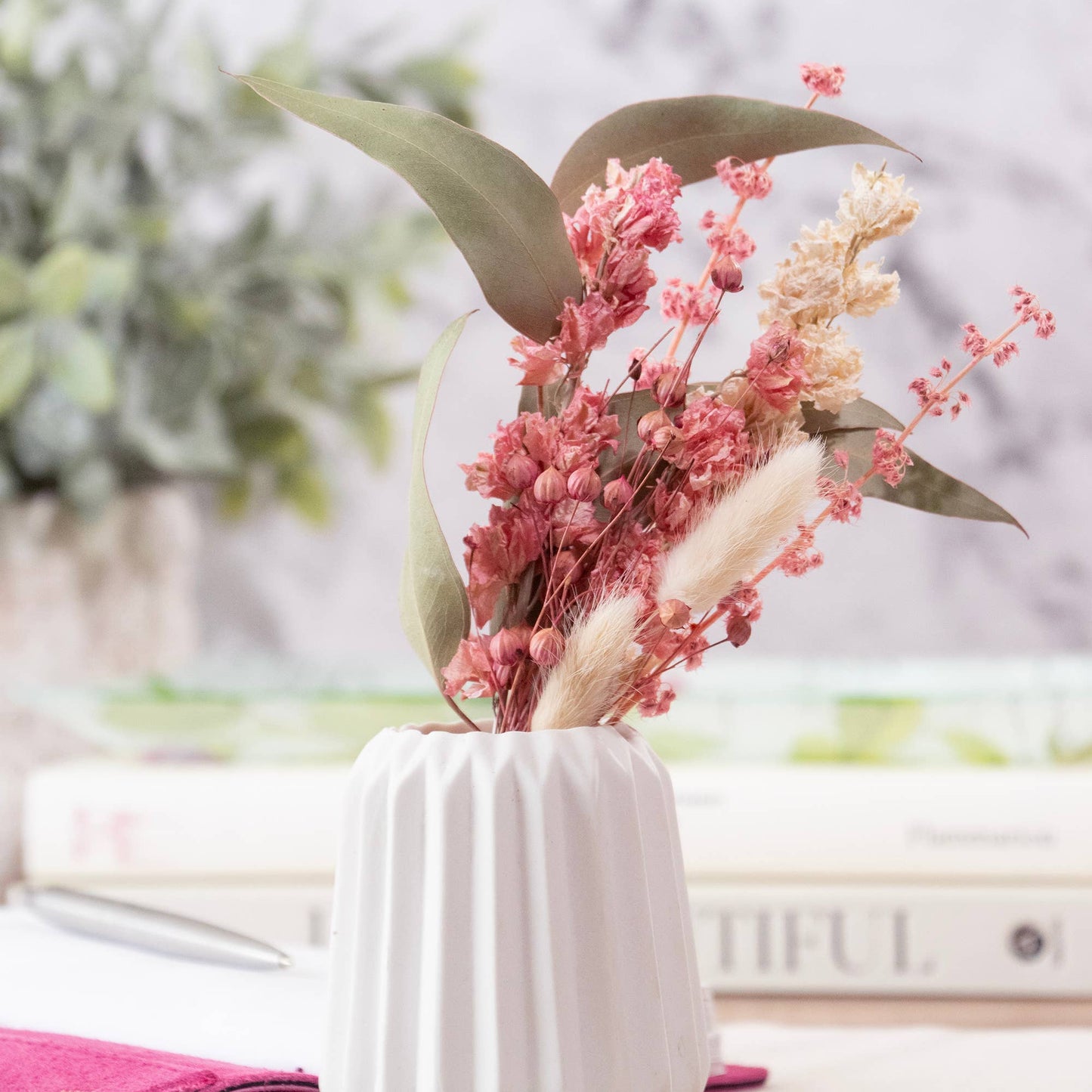 Pink & White Floral Mini Bouquet