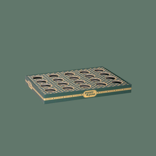 Product Display, 20 Lip Balm Tray, Green