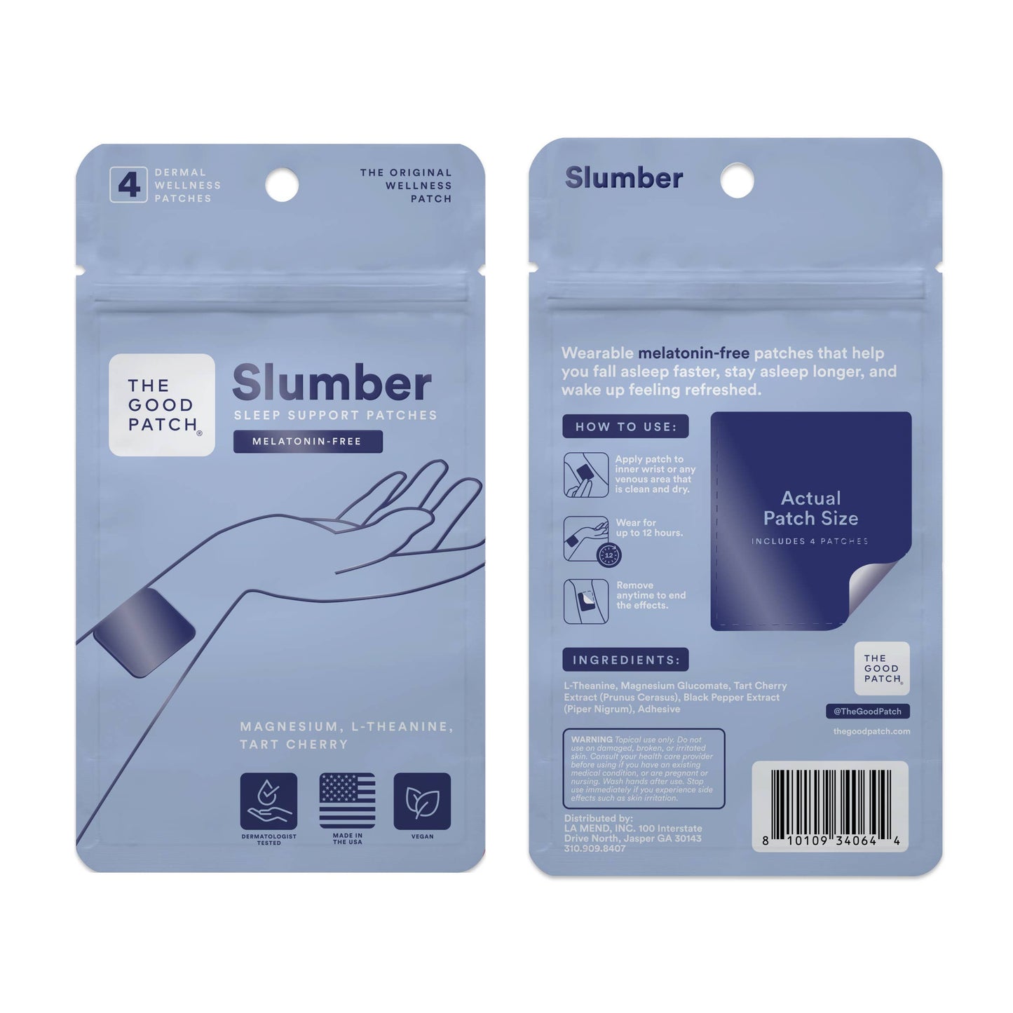 Melatonin-Free Sleep Patch