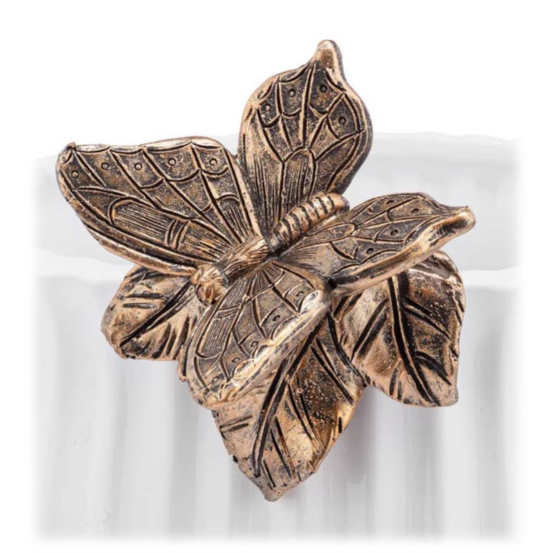 Gold Resin Ladybug or Butterfly Pot Hanger - 2 options, 3"