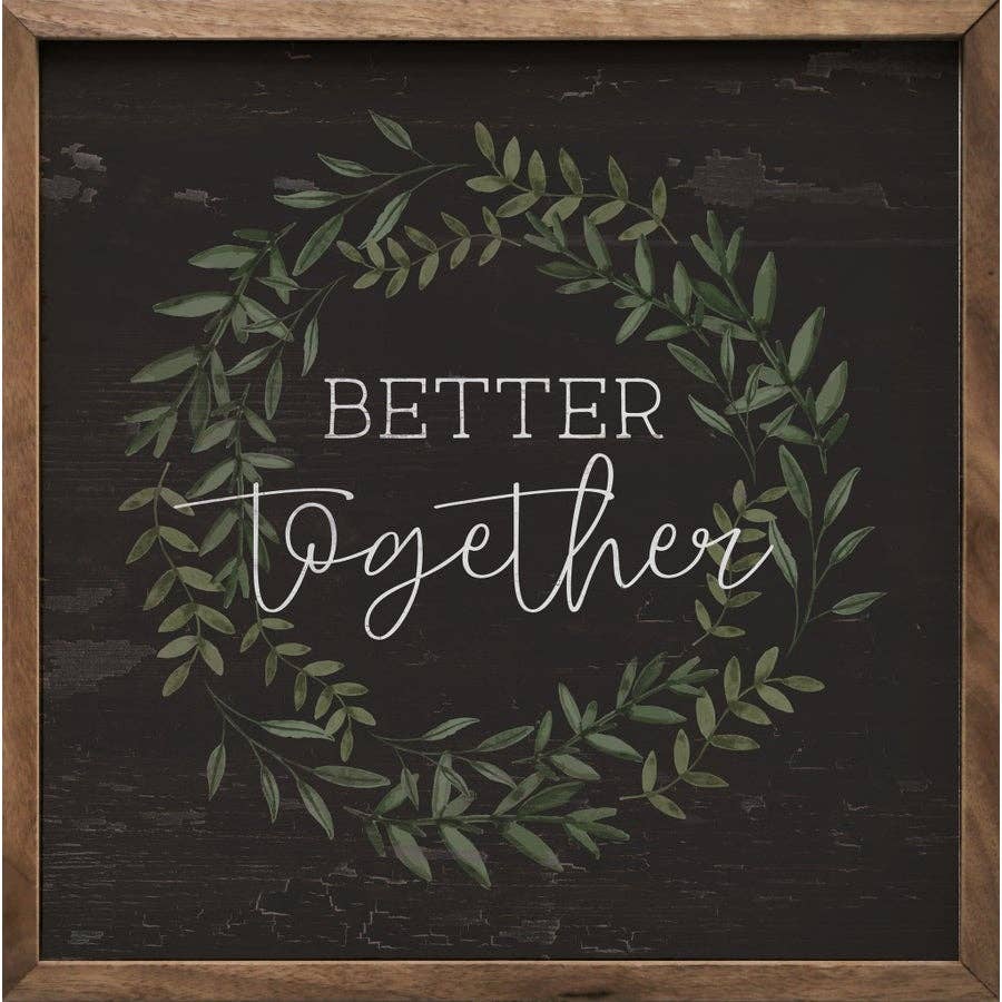 Better Together Wreath Black