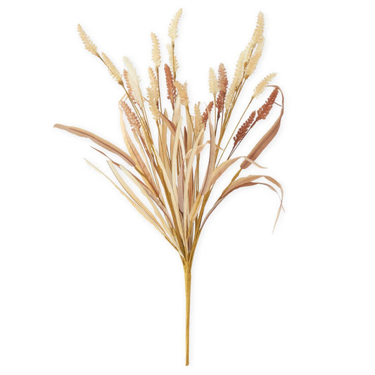 Tan Cream & Brown Wheat Bush