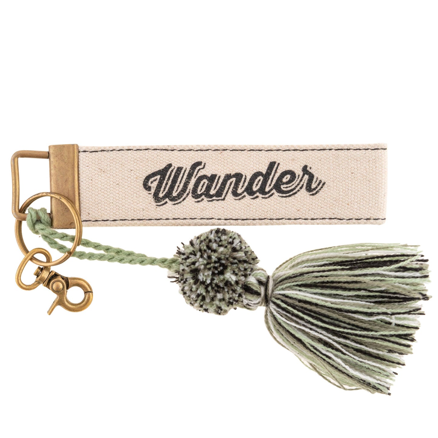 Canvas Tassel Key Chain