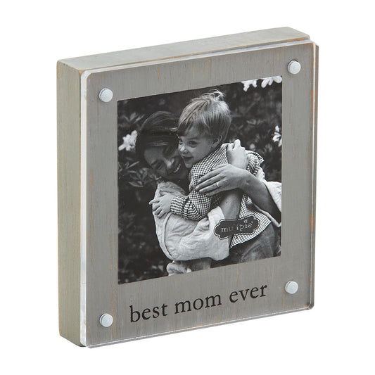 Best Mom Ever Wood Acrylic Frame