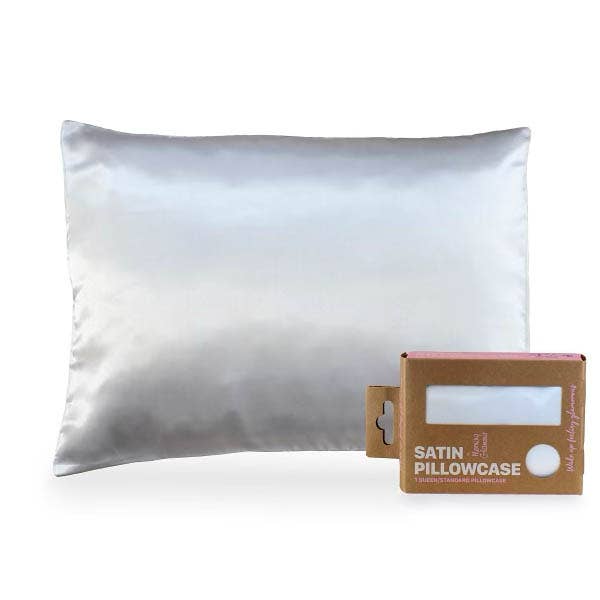 Eco Packaged Satin Pillowcase for Hair & Skin-Queen/Standard