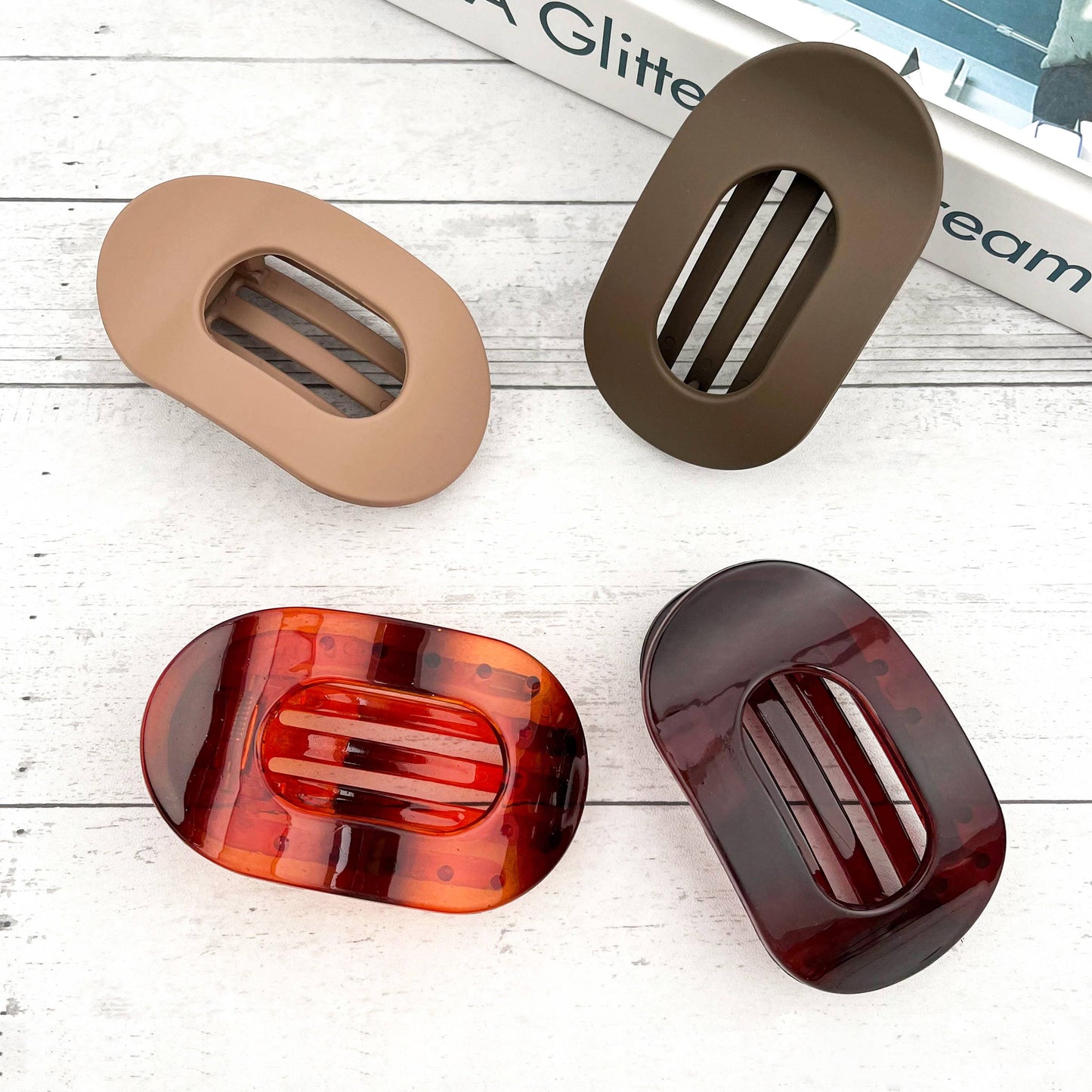 Flat Oval Hair Clip