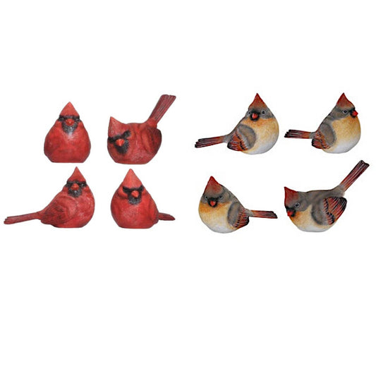 Resin Male or Female Cardinal Red Bird (Medium)- 2 options