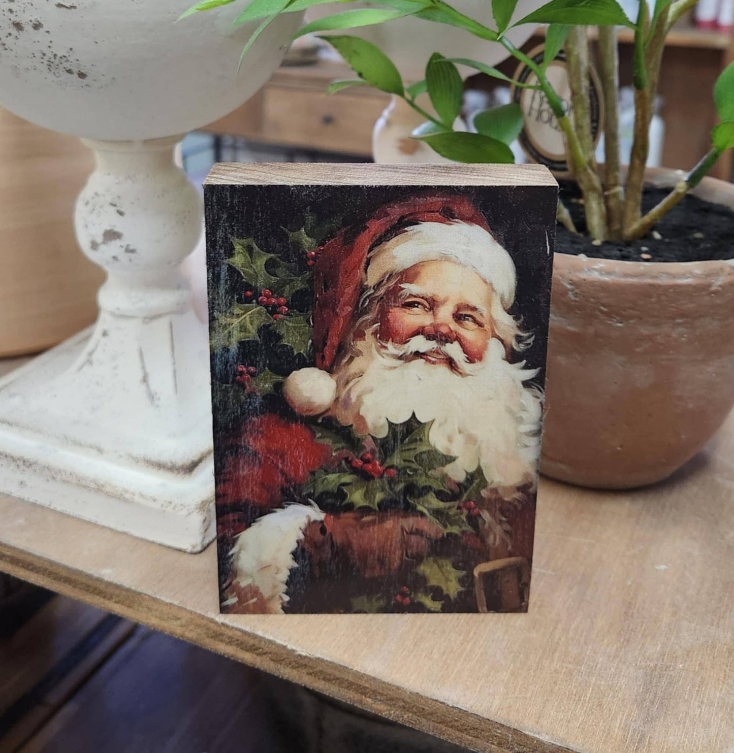 Vintage Santa Block