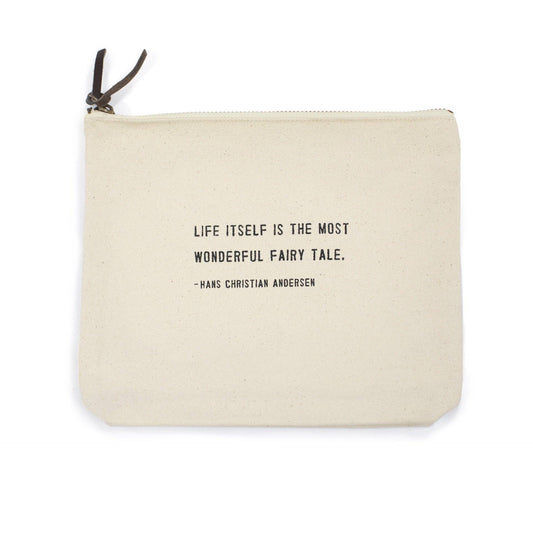 Life Itself (Hans Christian Andersen) Canvas Zip Bag