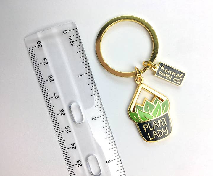 Keychain - Plant Lady