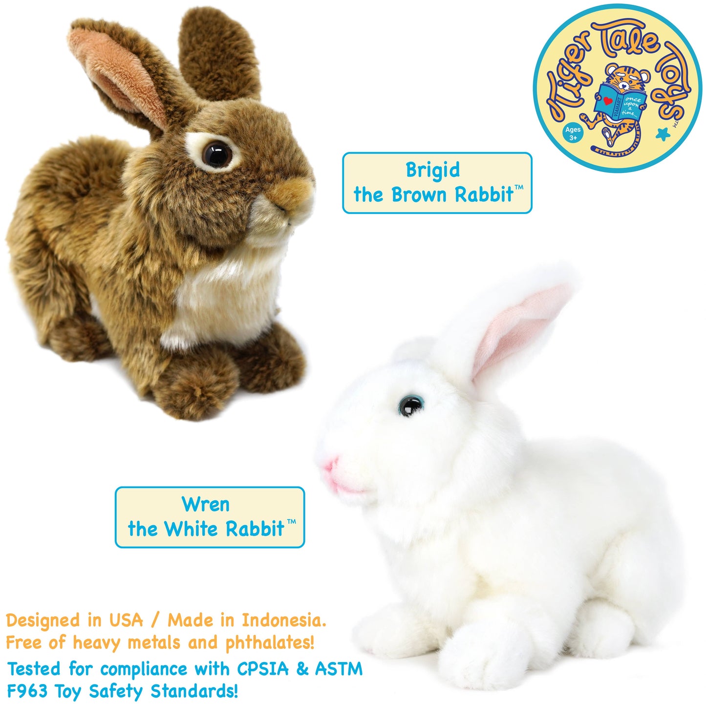 Brigid the Brown Rabbit | 10 Inch Stuffed Animal Plush