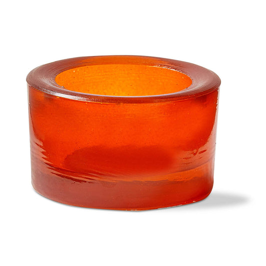 Chunky Tealight Holder - Orange