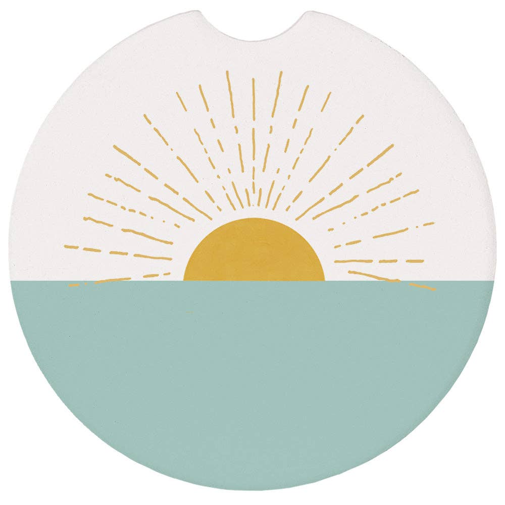 Sunrise on Water - Car Coasters