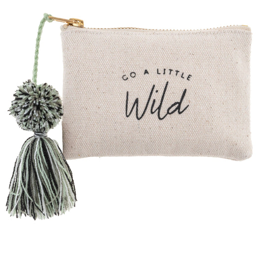 Canvas Tassel Card Holder