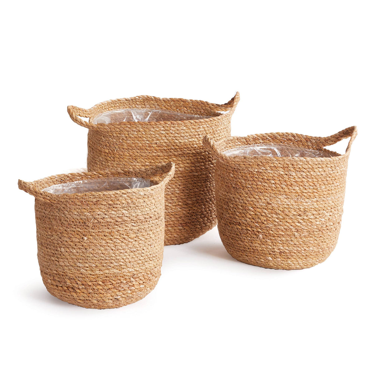 Seagrass Round Baskets With Handles