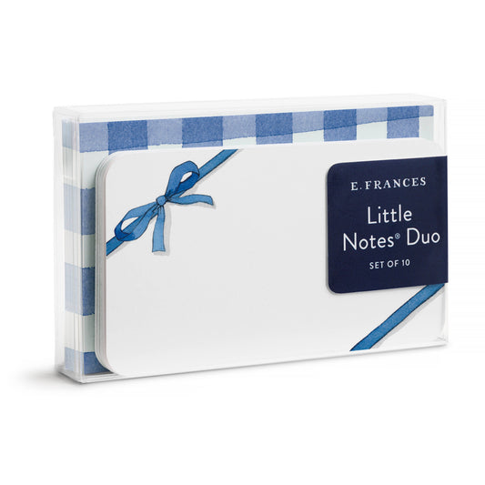 Blue Bow Little Notes® Duo Set – Mini Notecards & Envelopes