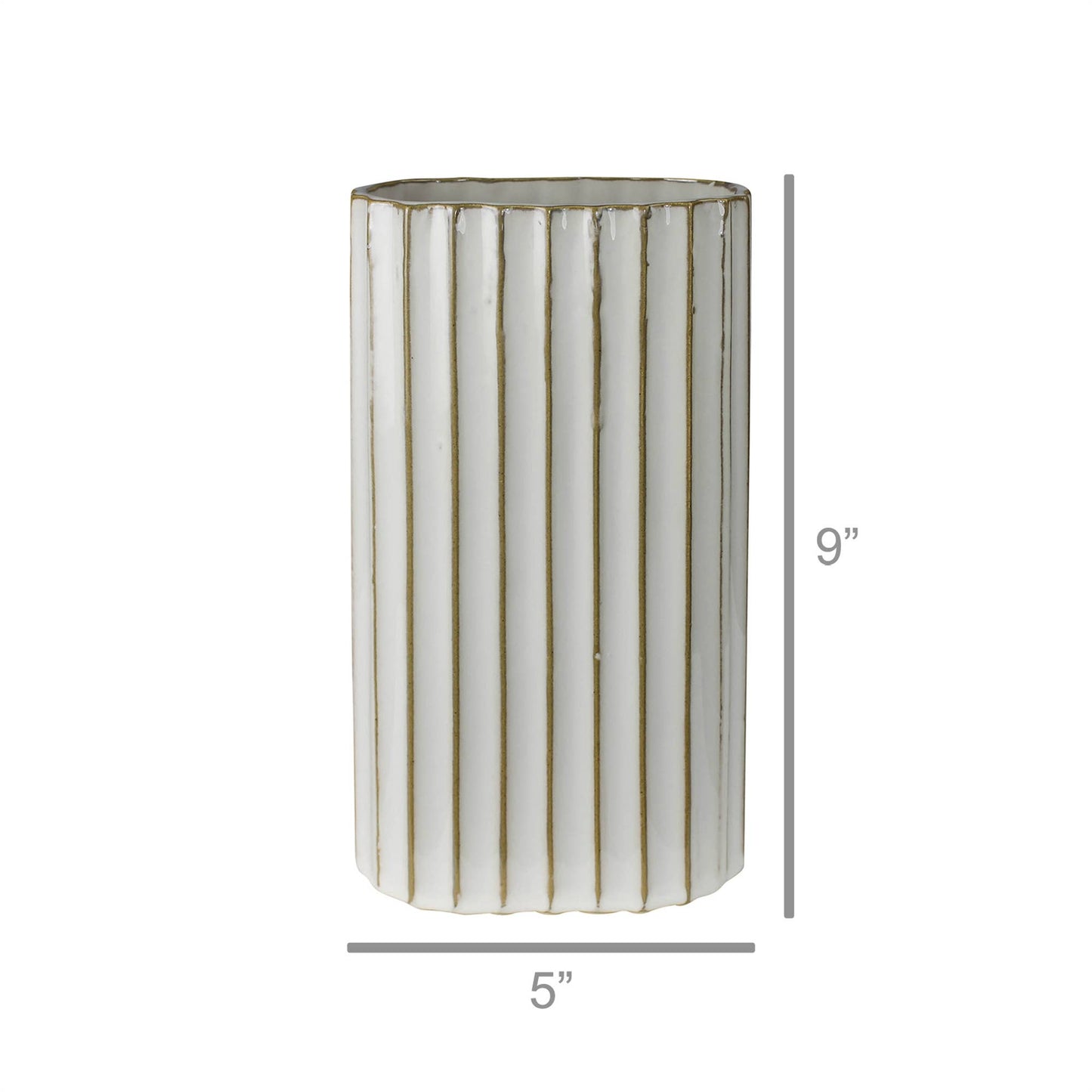 Caro Ribbed Vase