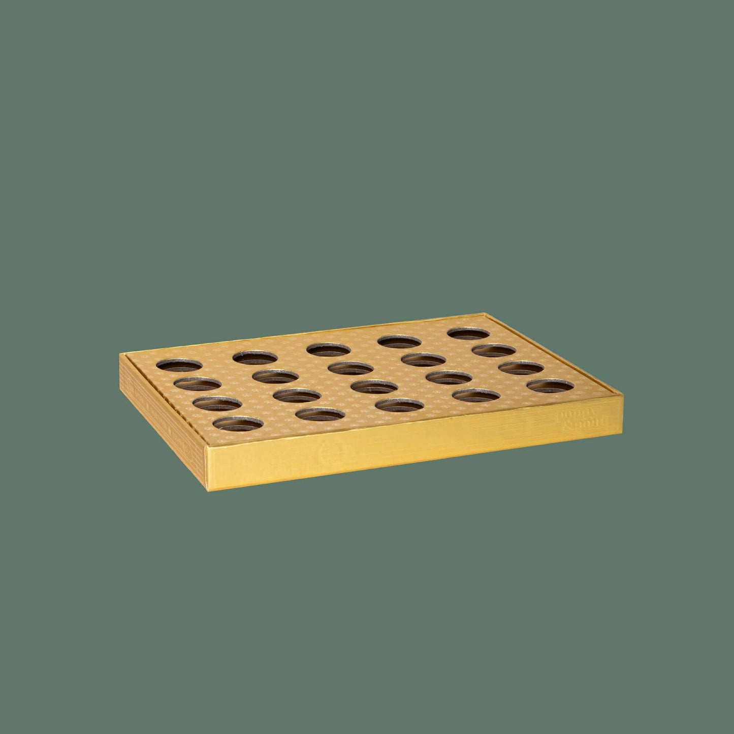 Product Display, 20 Lip Tint Tray, Gold