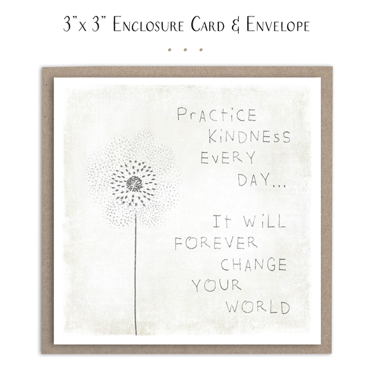 Practice Kindness Mini Card - Inspirational Card