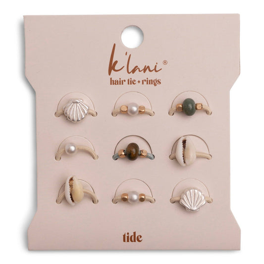 Tide Seashell Beach Vibe Hair Tie Rings