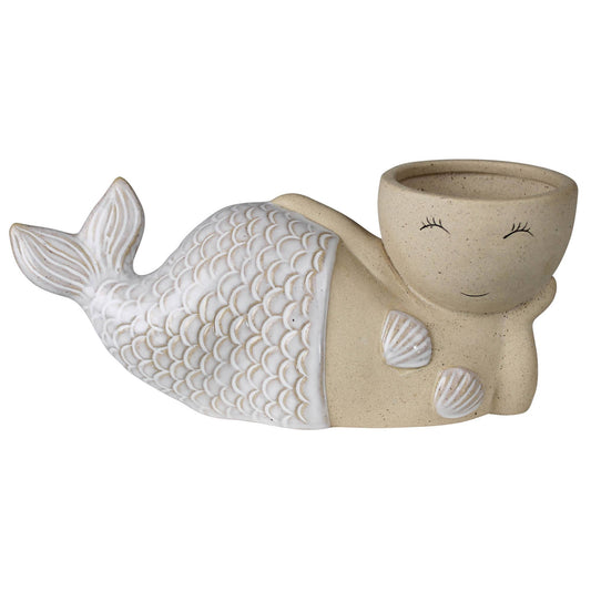Laying Mermaid Planter