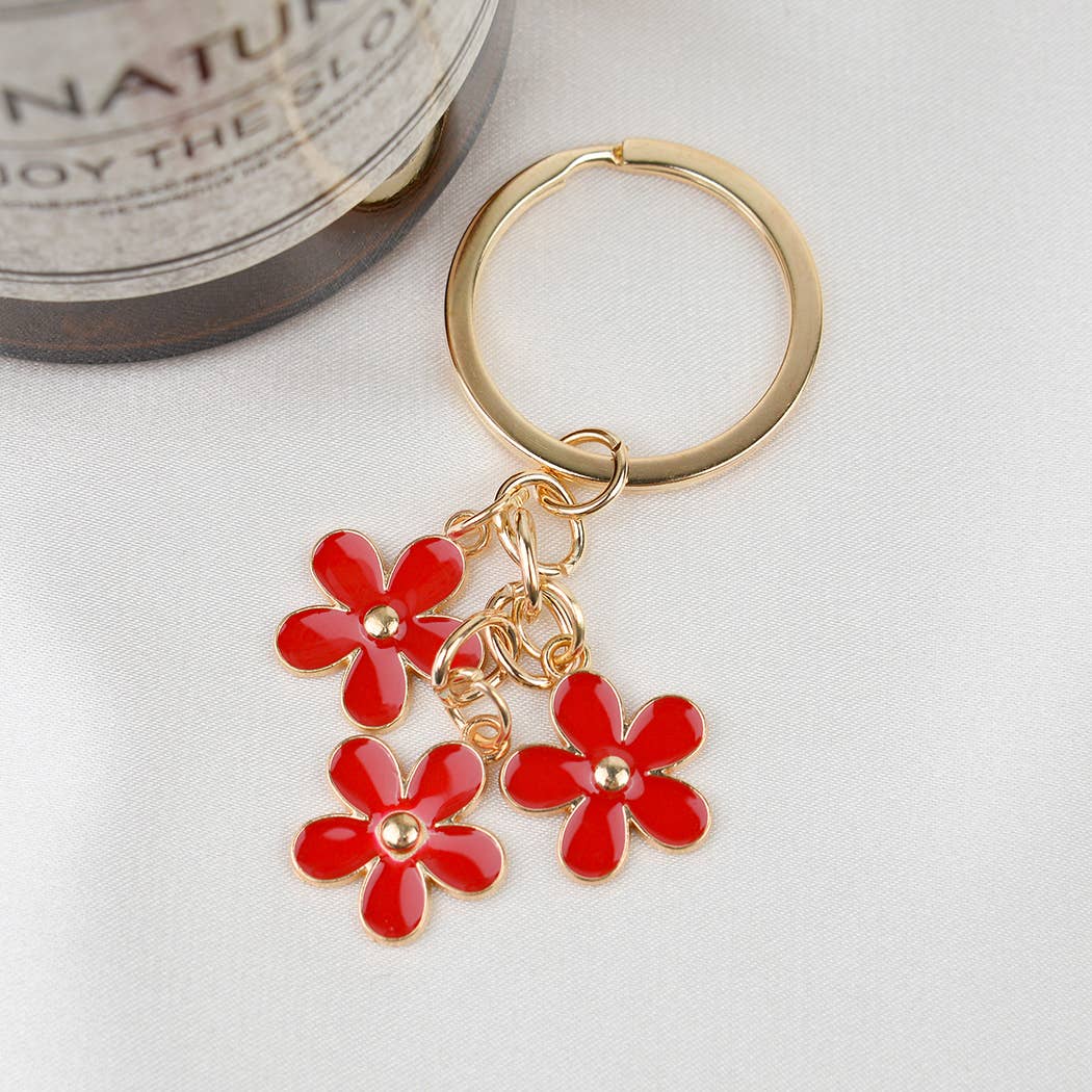 Summer Flowers Keychain