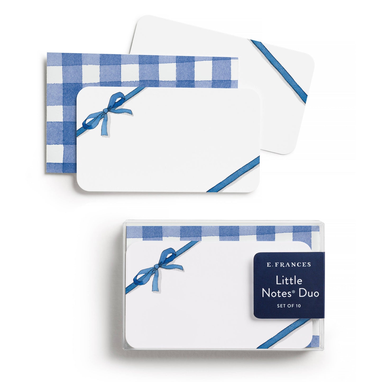 Blue Bow Little Notes® Duo Set – Mini Notecards & Envelopes