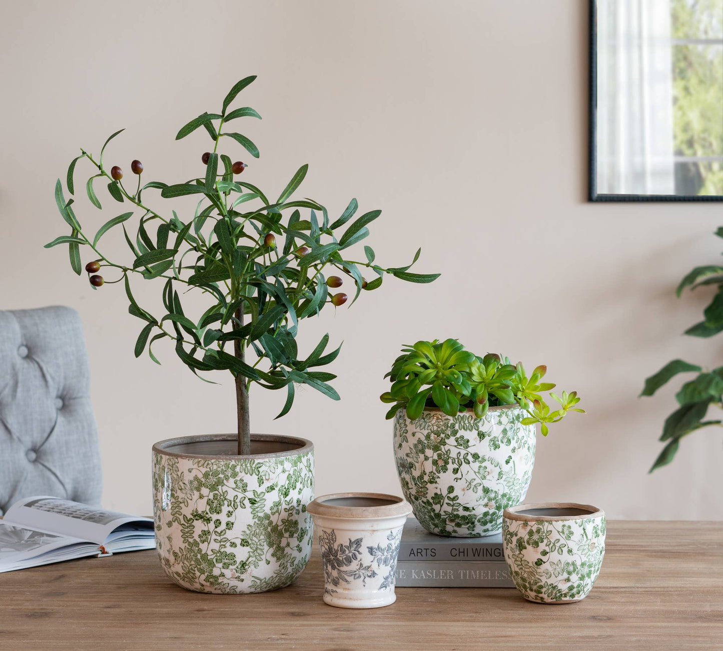 Sage Blossom Planter - Small