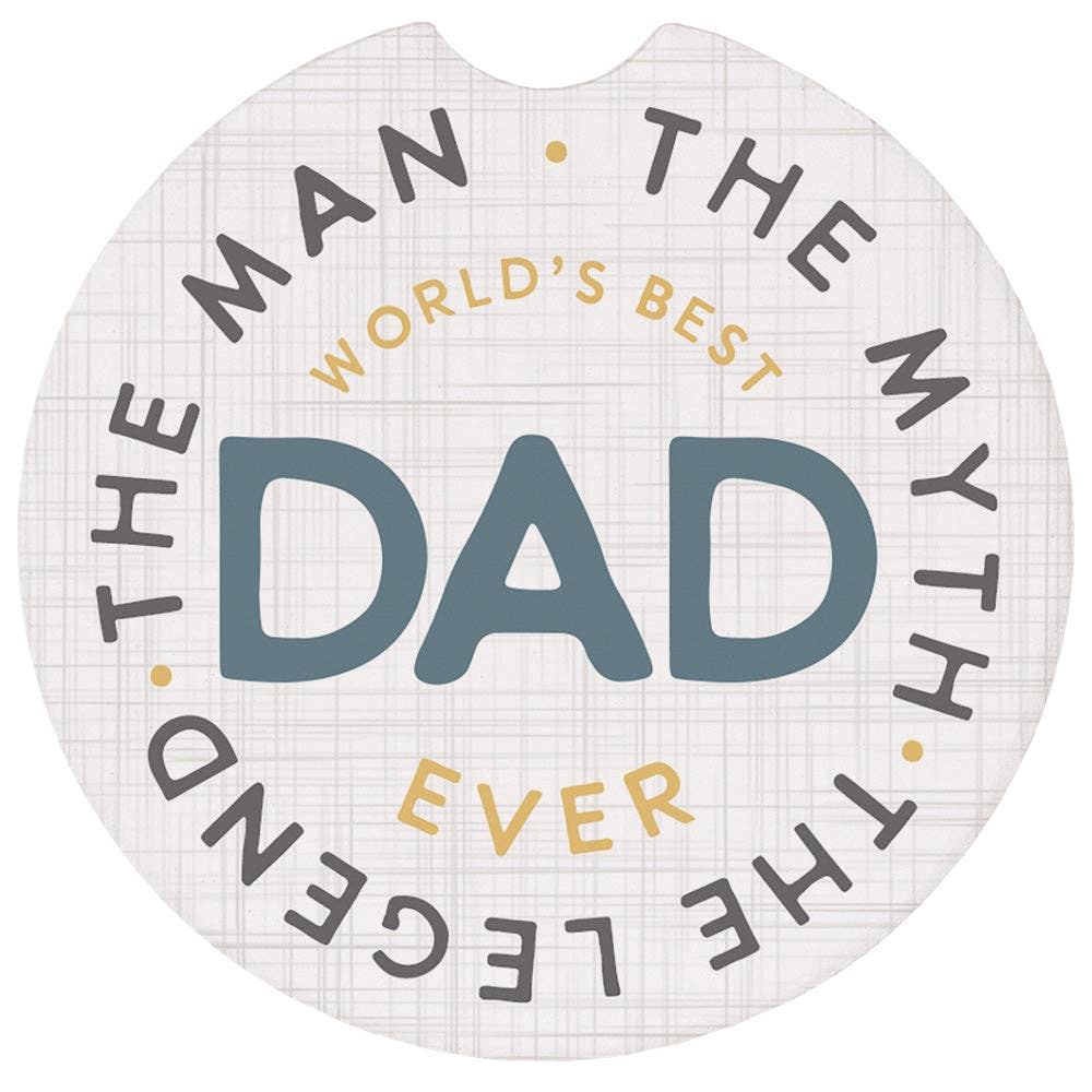 Man Myth Dad - Car Coasters