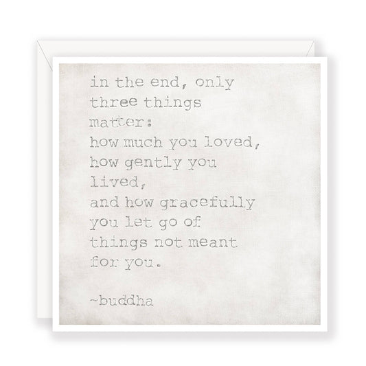 'Buddha' In the End... greeting card