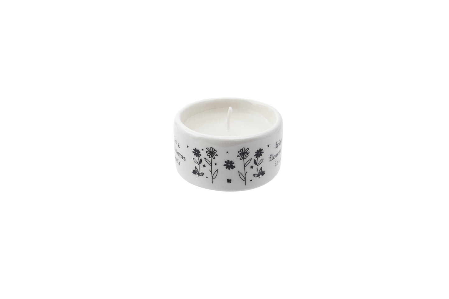 Send With Love 'Friendship Is A Flower...' Ceramic Tealight