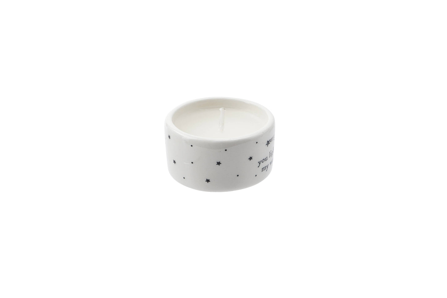 Send With Love 'You Light Up My World' Ceramic Tealight